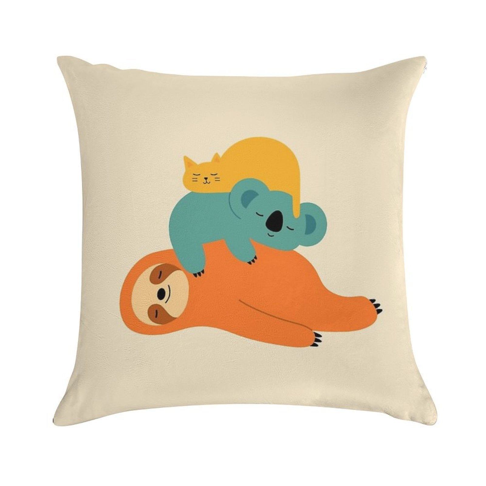 Being Lazy Soft Fade-Resistant Throw Pillow