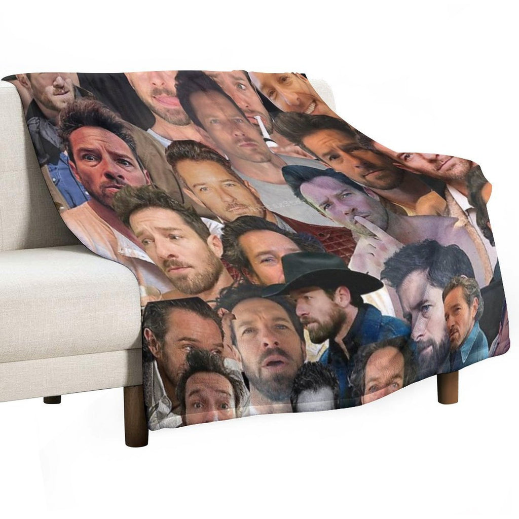 Ian Bohen Photo Collage Easy Care Throw Blanket