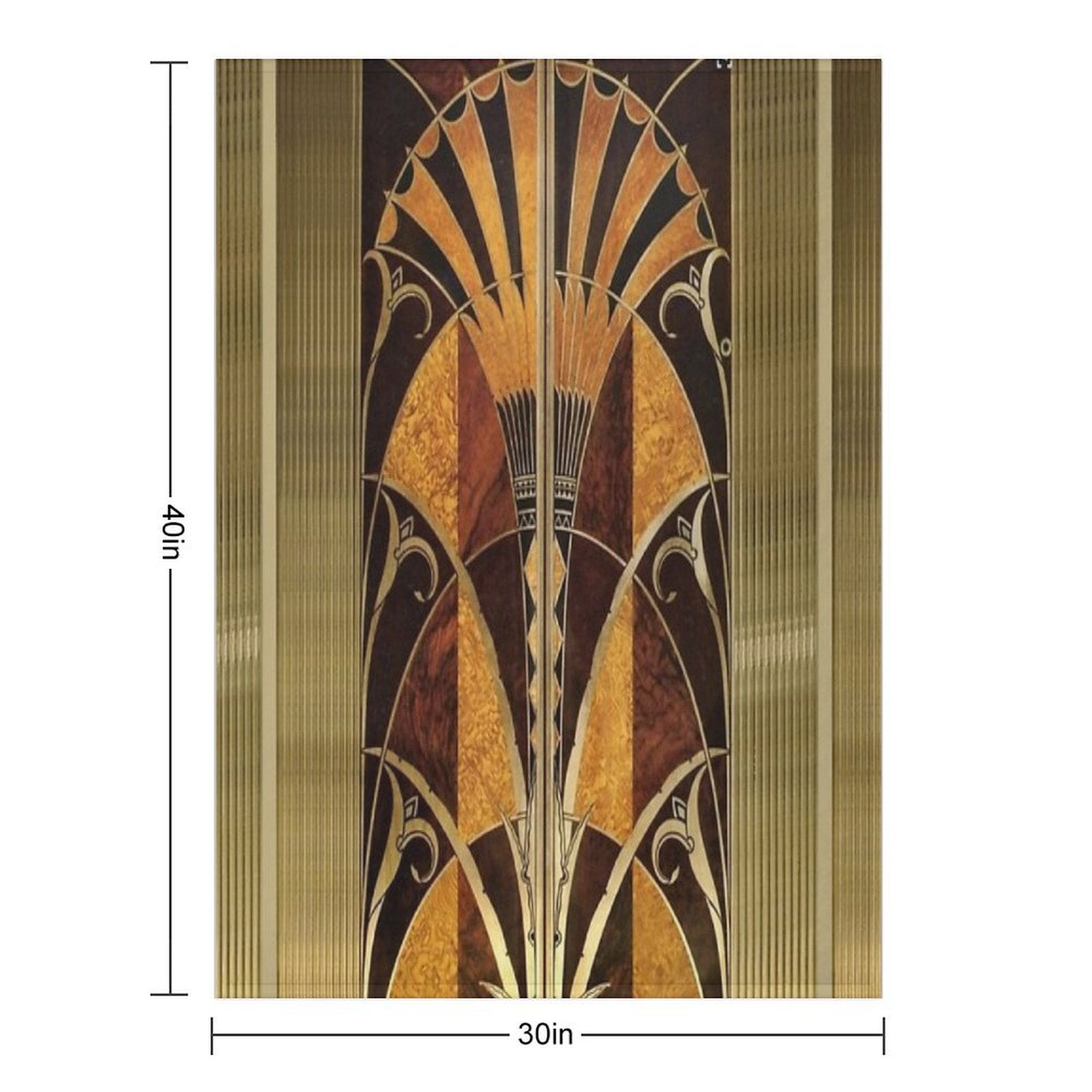 Chrysler Building Elevator Door Versatility Throw Blanket