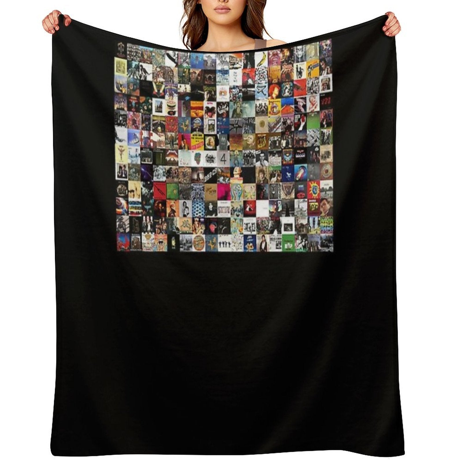 Greatest Rock Albums Of All Time Poster Lightweight Sweatshirt Eco-conscious Throw Blanket