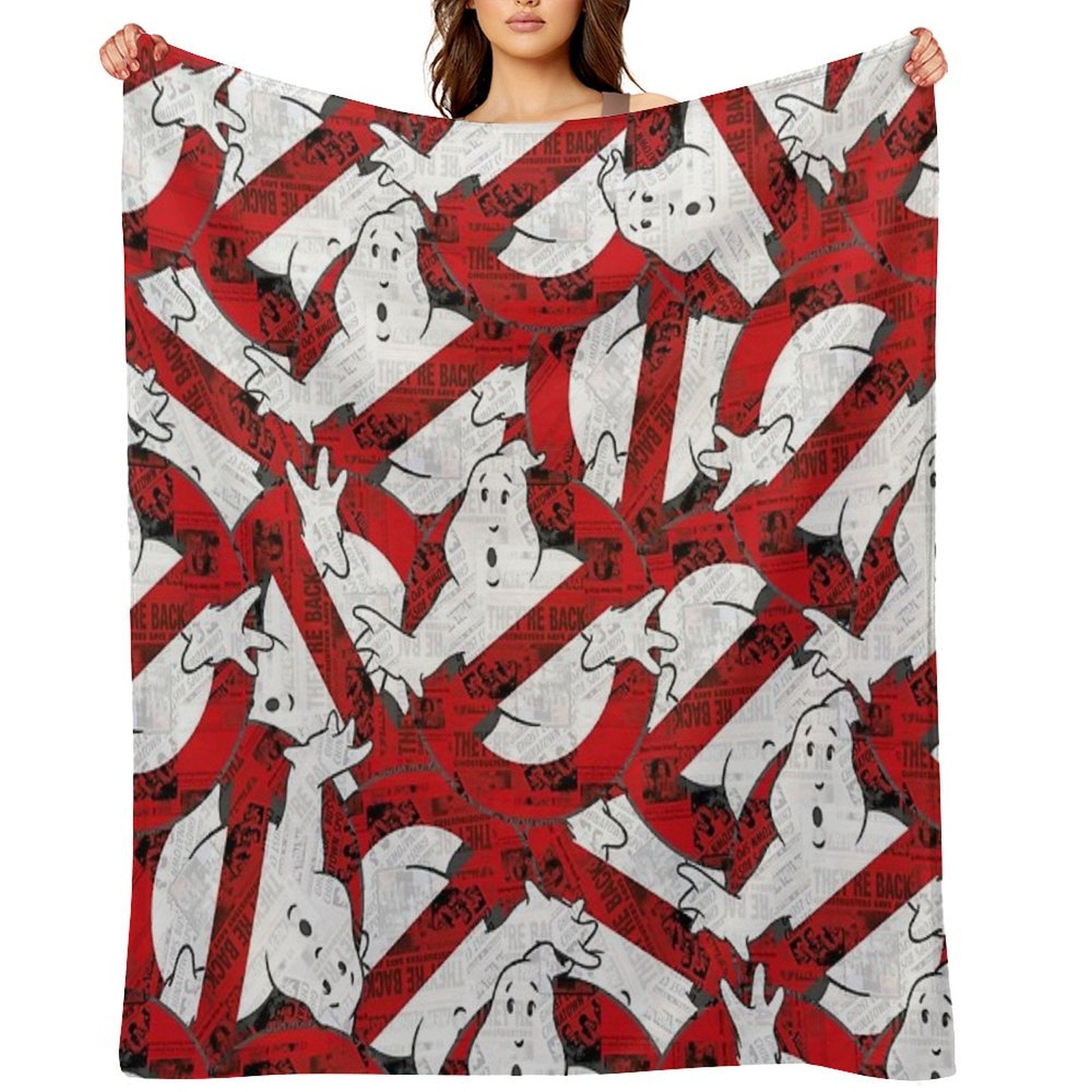 The GhostBusters Logo Pattern Multi-functional Throw Blanket