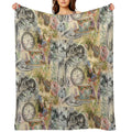 Cheshire Cat Alice in Wonderland Quick-dry Throw Blanket