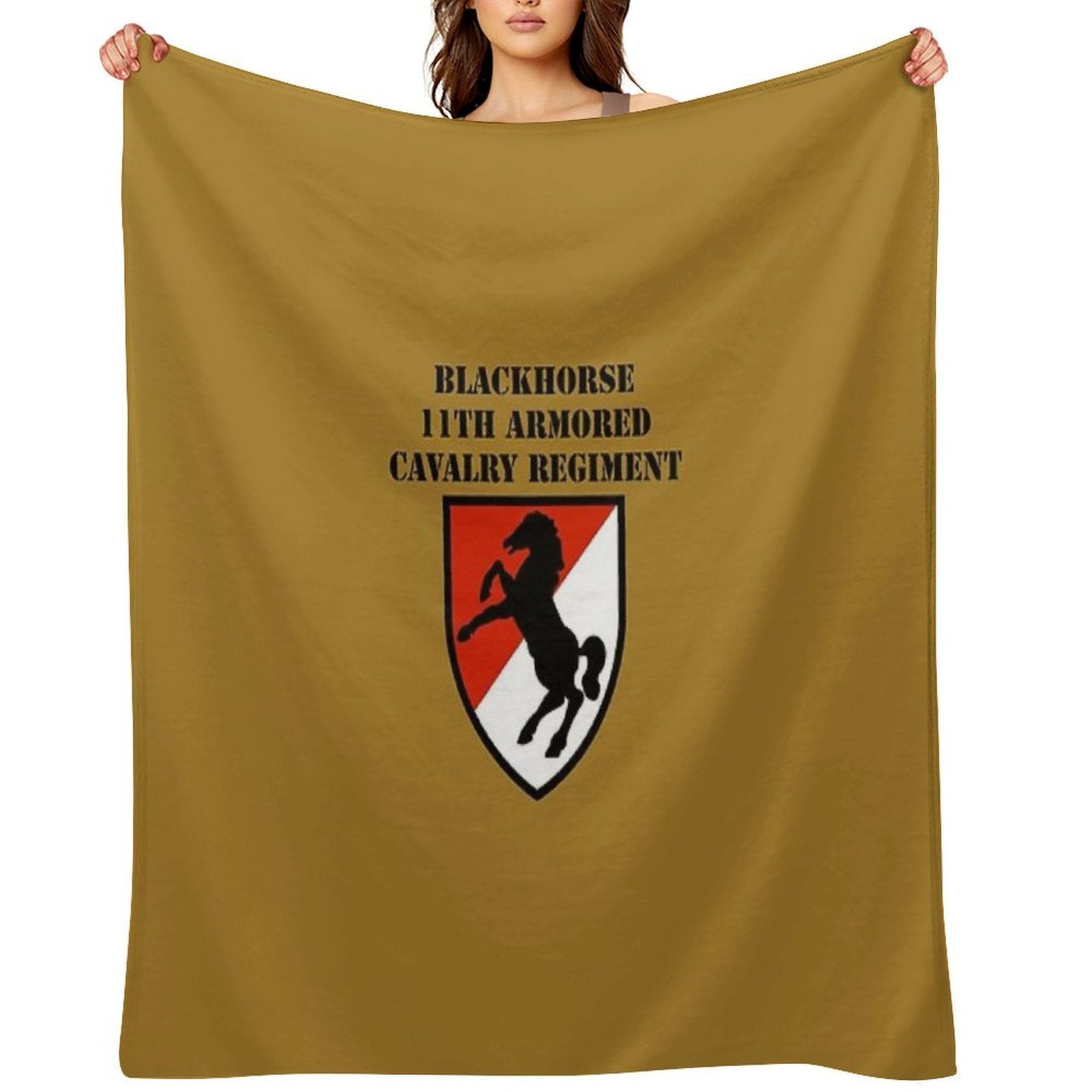 BLACKHORSE 11TH ARMORED CAVALRY REGIMENT Premium Throw Blanket