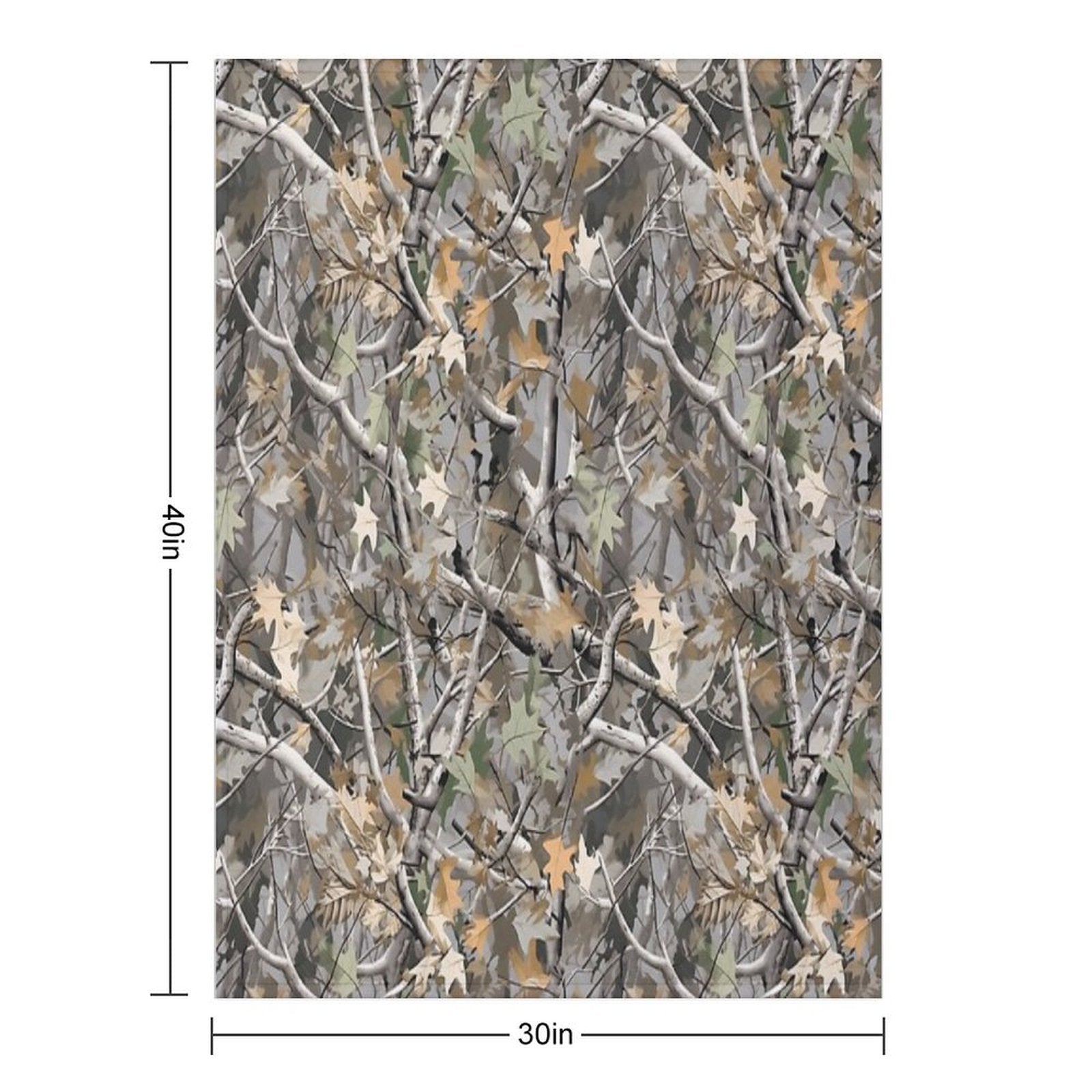 Camouflage Reel Tree Pattern Designs Versatility Throw Blanket