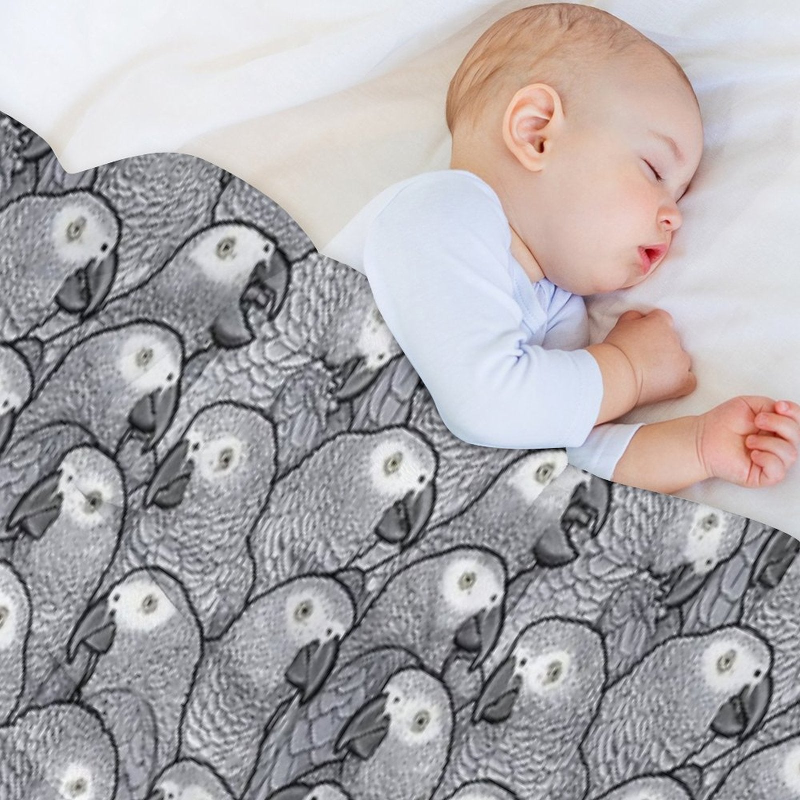 African Grey Parrots All-season Throw Blanket