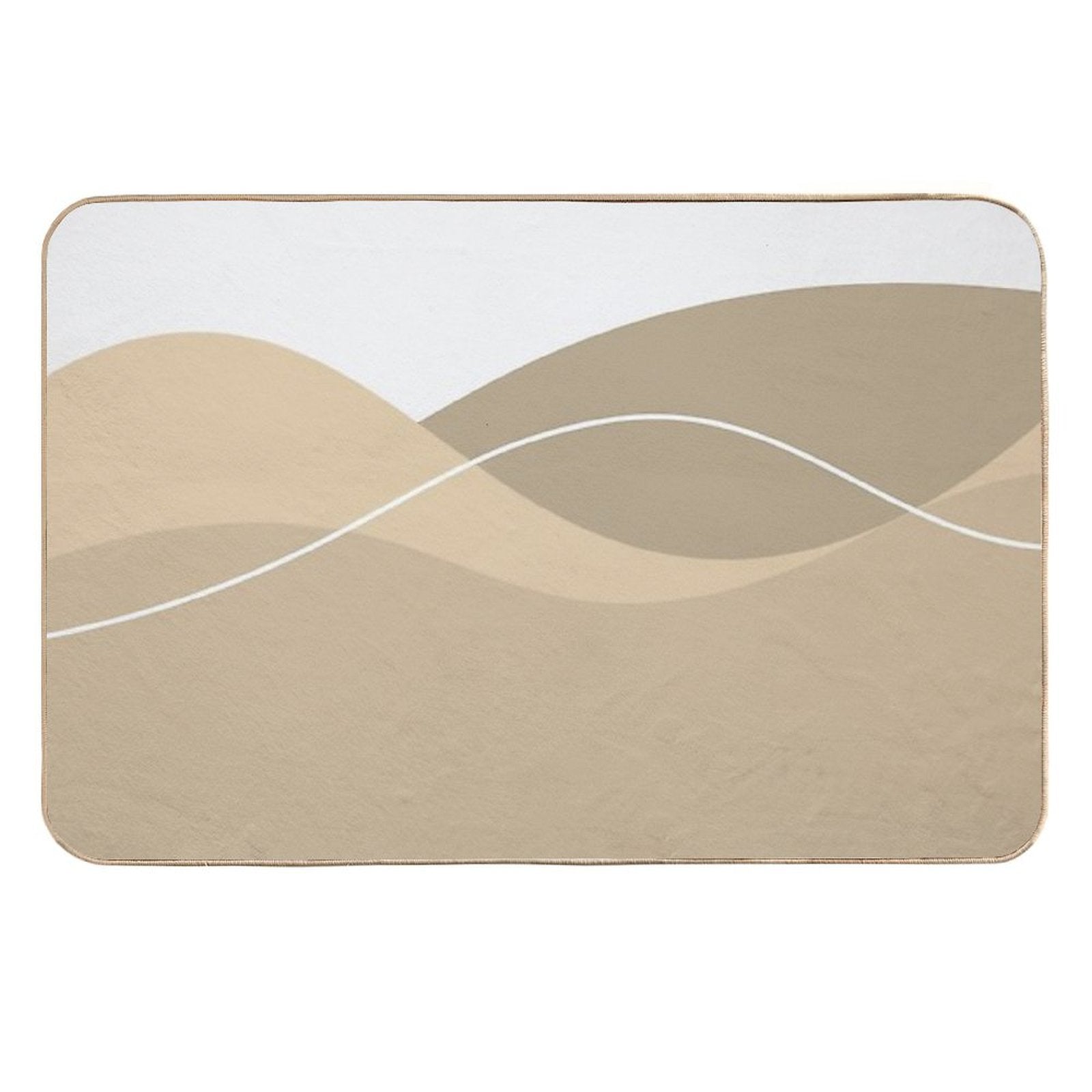 Gorgeous Brown Aesthetic Big Overlap Items  Toxin-Free Bath Mat