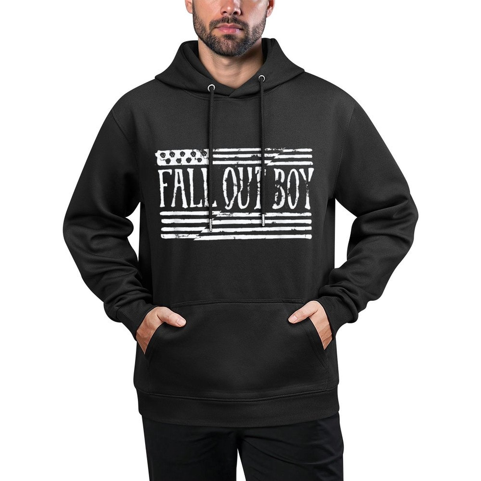 Fall Out Boy - Split Durable Construction Hoodie