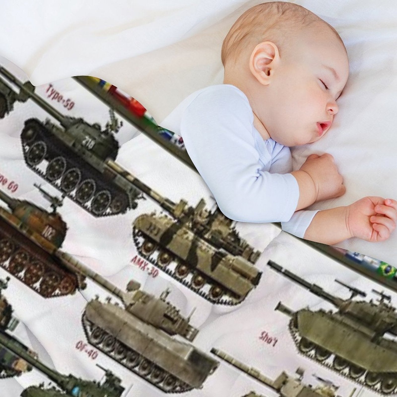 Cold War Main Battle Tanks Travel-friendly Throw Blanket