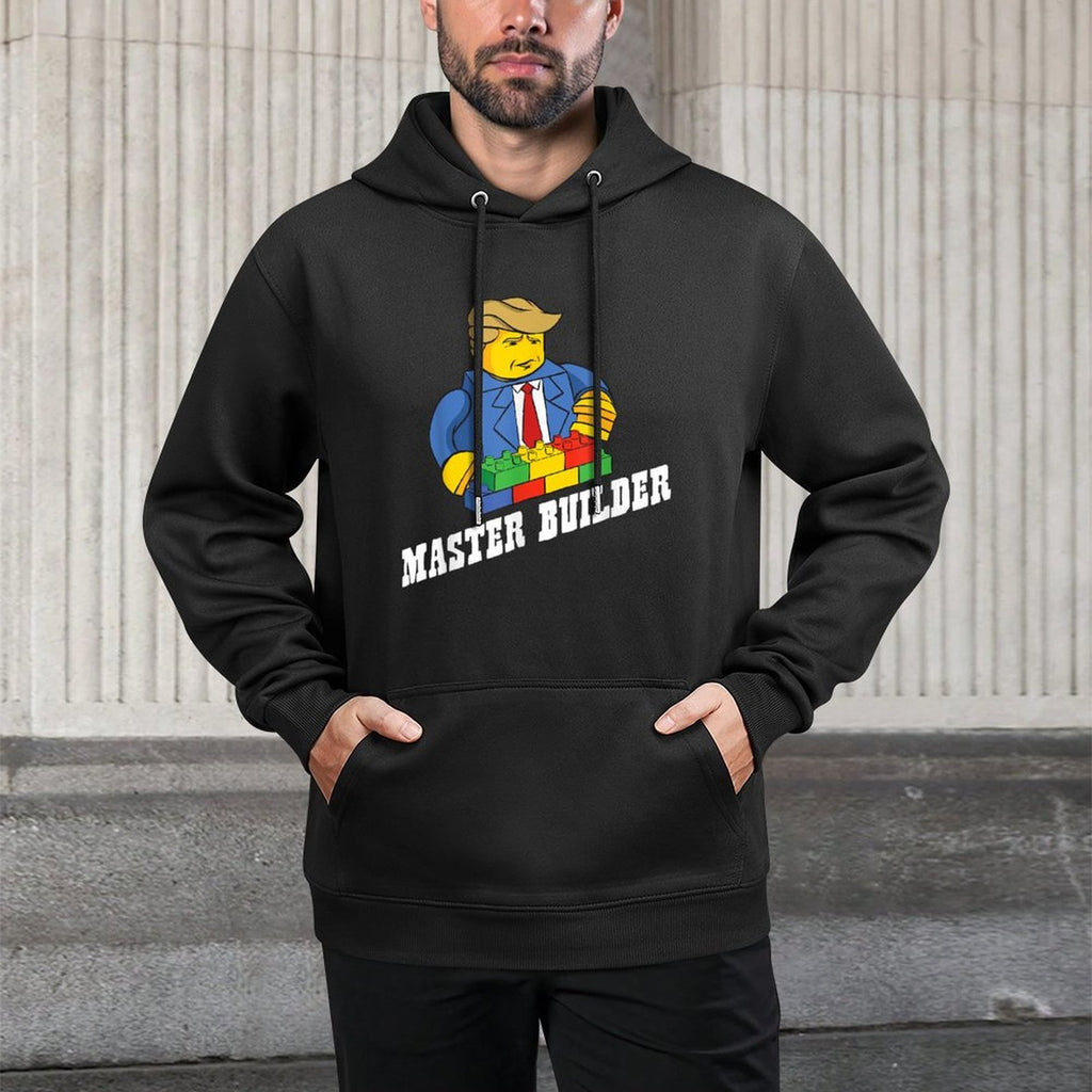 Funny Master Builder Building Blocks Gift Men Women Youth Easy Care Hoodie