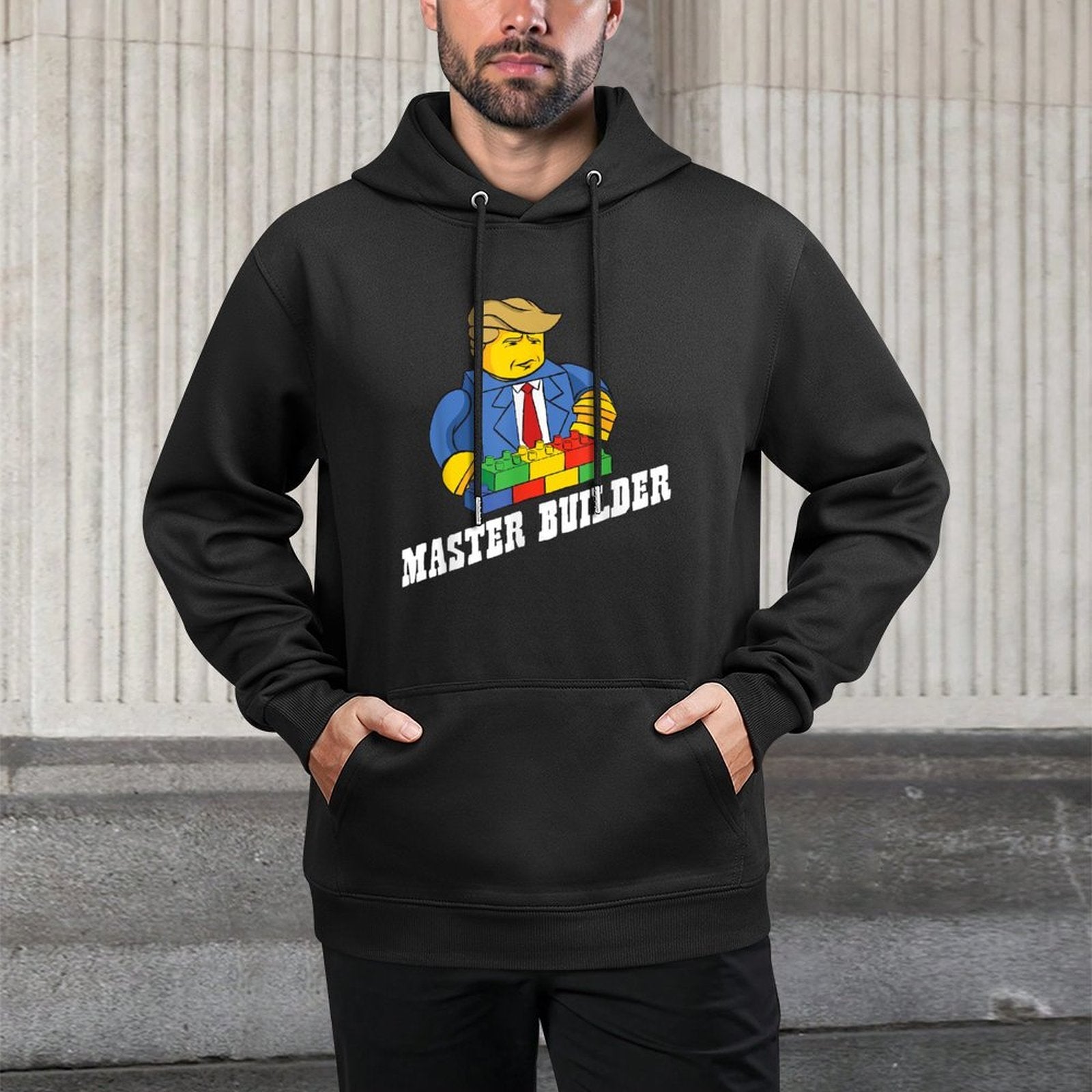 Funny Master Builder Building Blocks Gift Men Women Youth Easy Care Hoodie