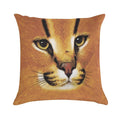 Big Floppa Face Soft Reinforced Edging Throw Pillow