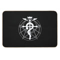 Full Metal Alchemist White  Dirt-Trapping Bath Mat