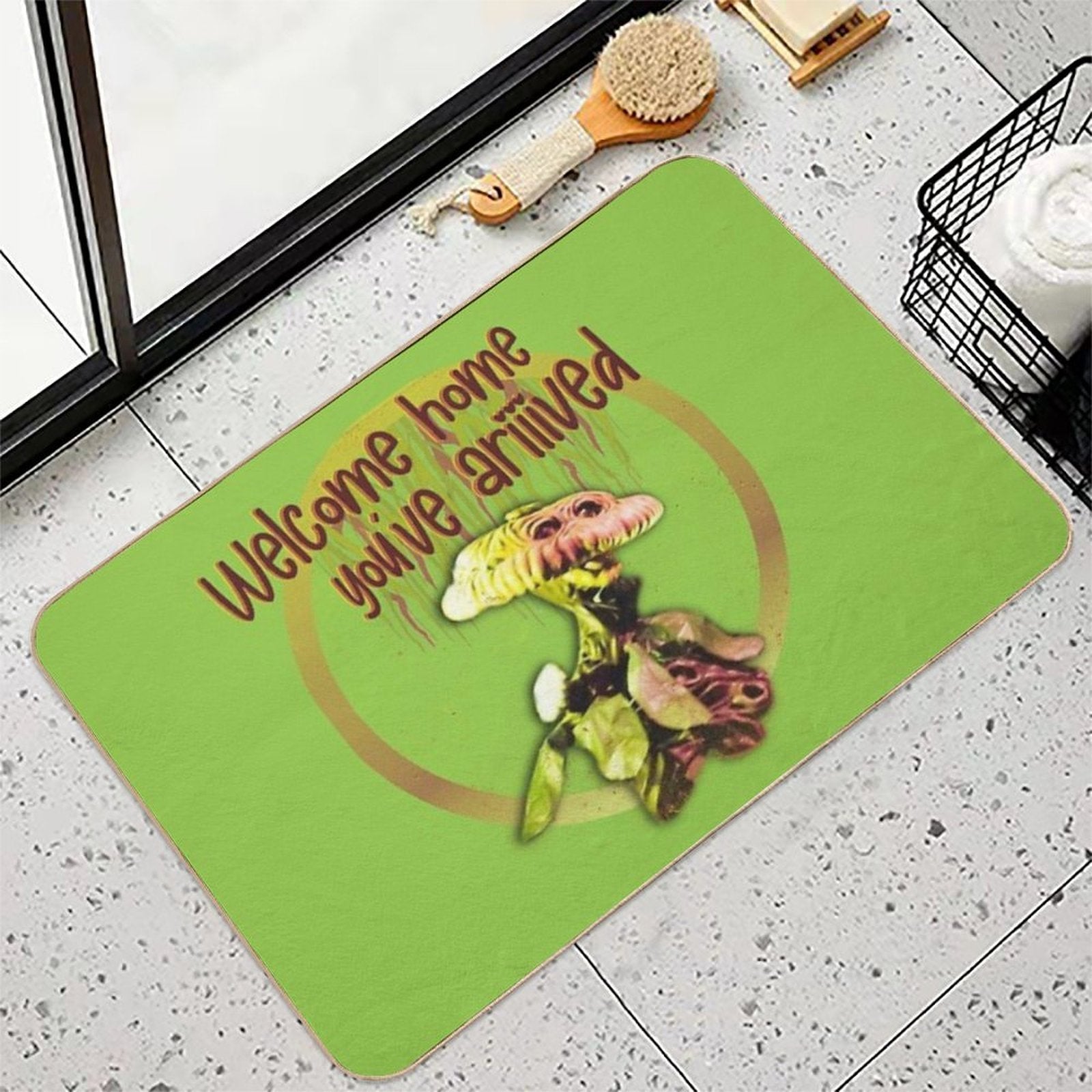 Welcome Home You've Arrived!  Easy Maintenance Bath Mat
