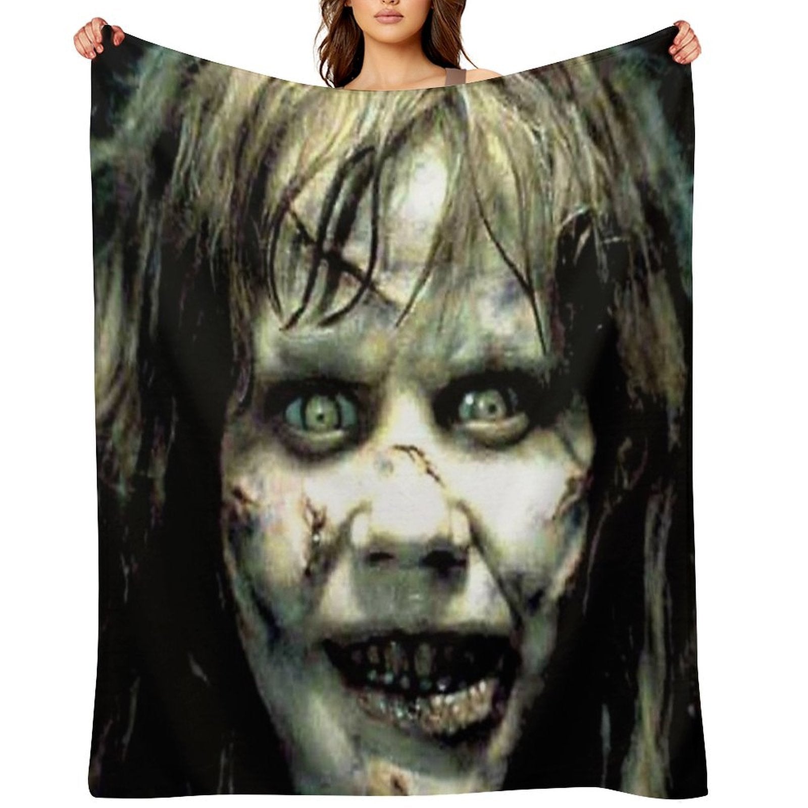 The Exorcist Horror Movie Eco-conscious Throw Blanket