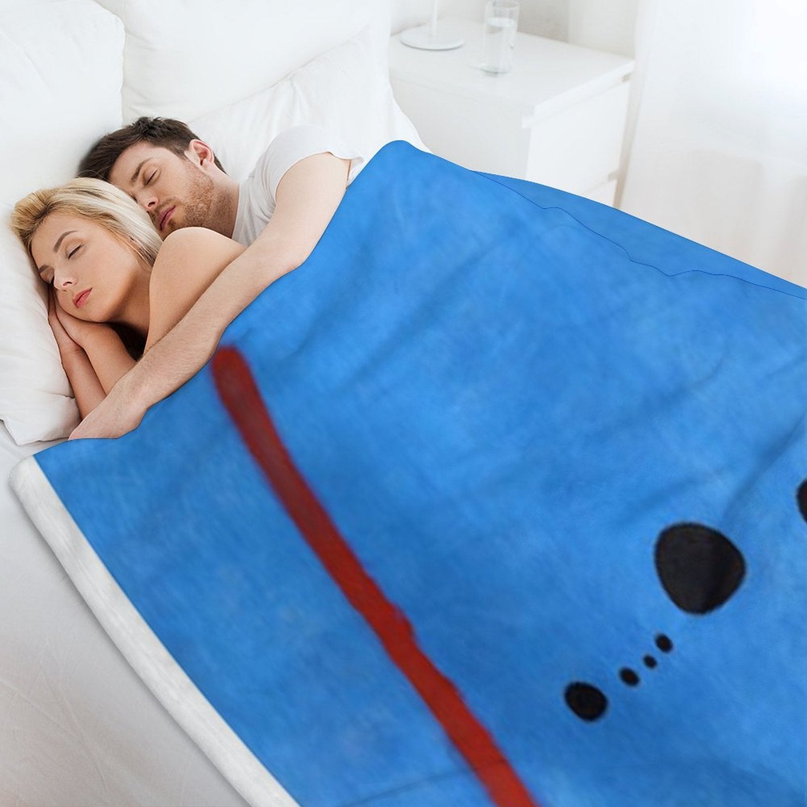Joan Miro Blue 2 Plush Throw Blanket