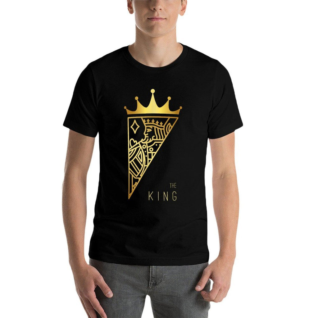 The King Card Funny Cute Couple Lover Gift  Slim-fit Cut T-Shirt