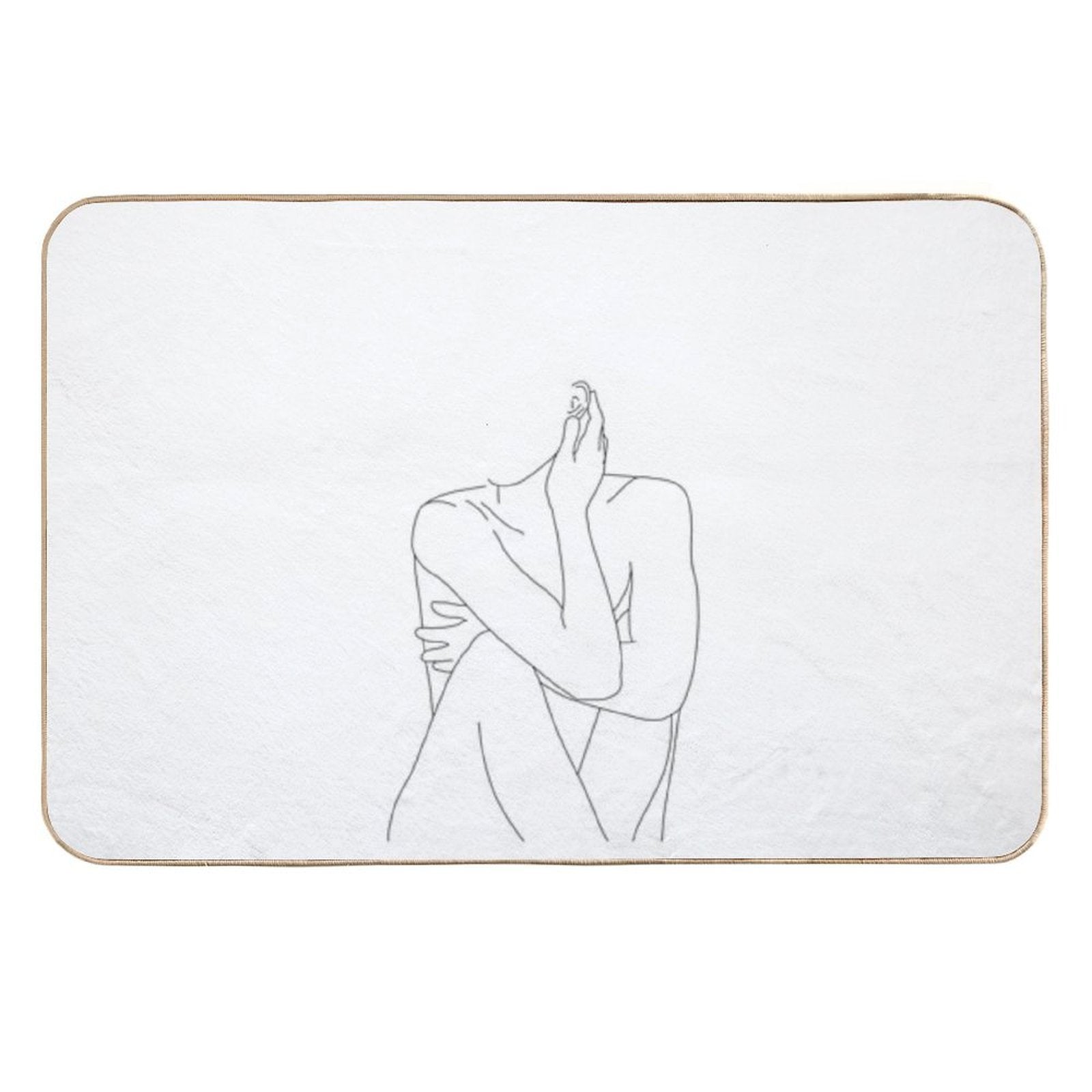 Nude Figure Illustration - Celina  Odorless Bath Mat