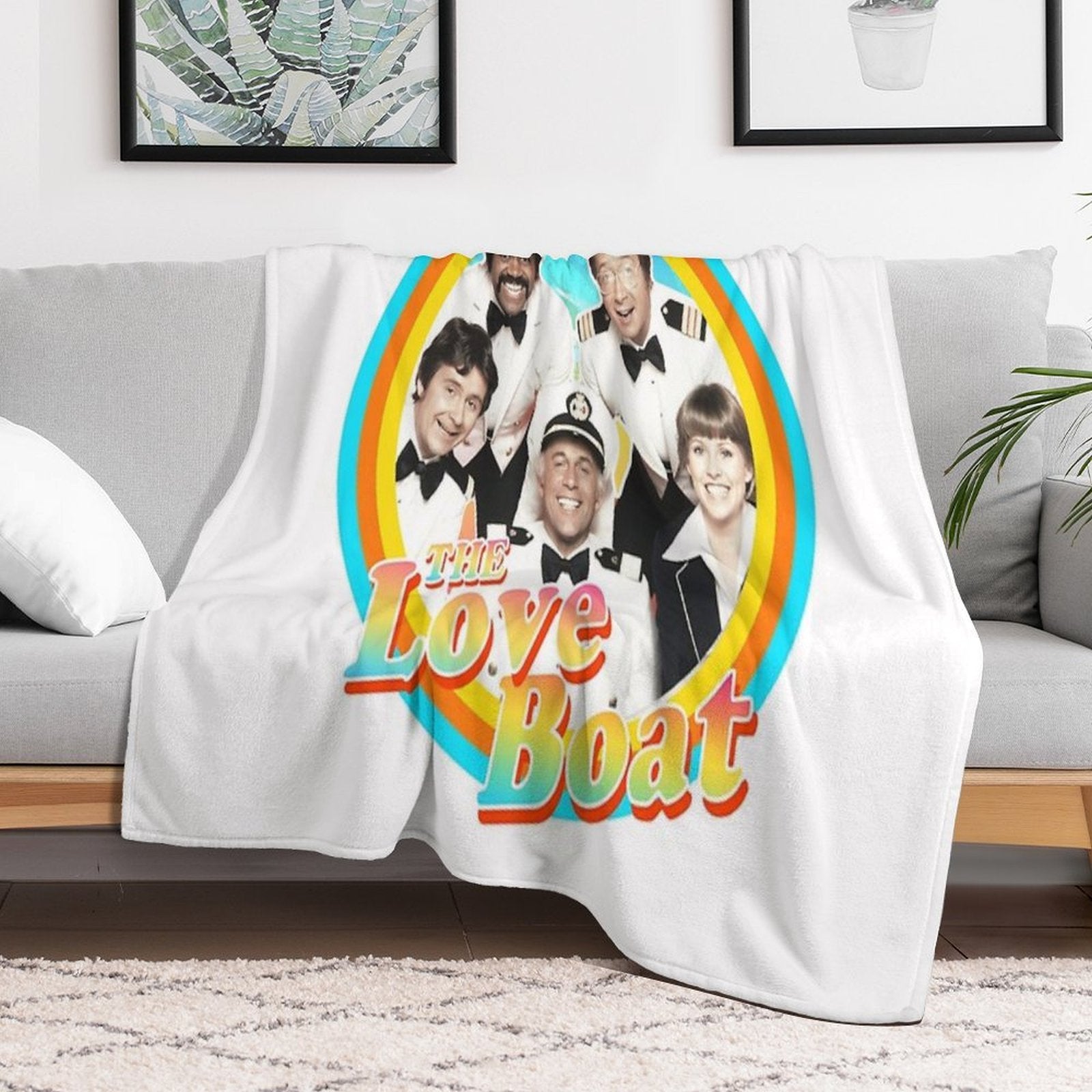The Love Boat - Retro Eco-conscious Throw Blanket