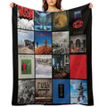All Album Posters RushBand Completed  007 Sustainable Throw Blanket