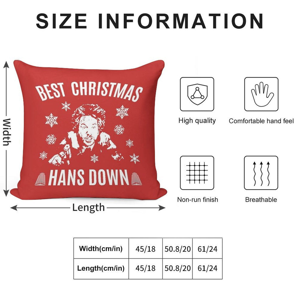 Die Hard Best Christmas Hans Down Soft Bedroom Essential Throw Pillow