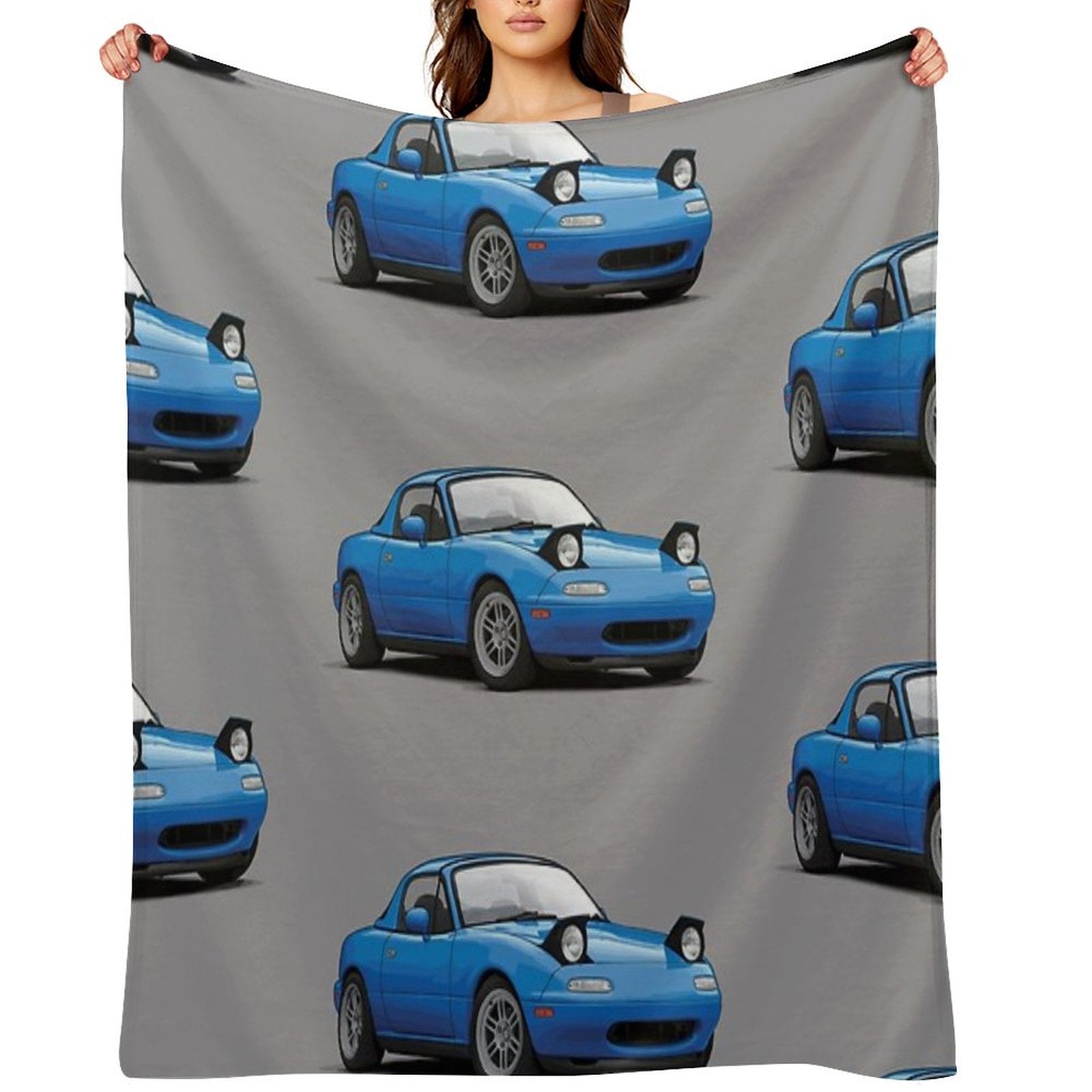 Mx5  Miata NA MK1 Illustration All-season Throw Blanket