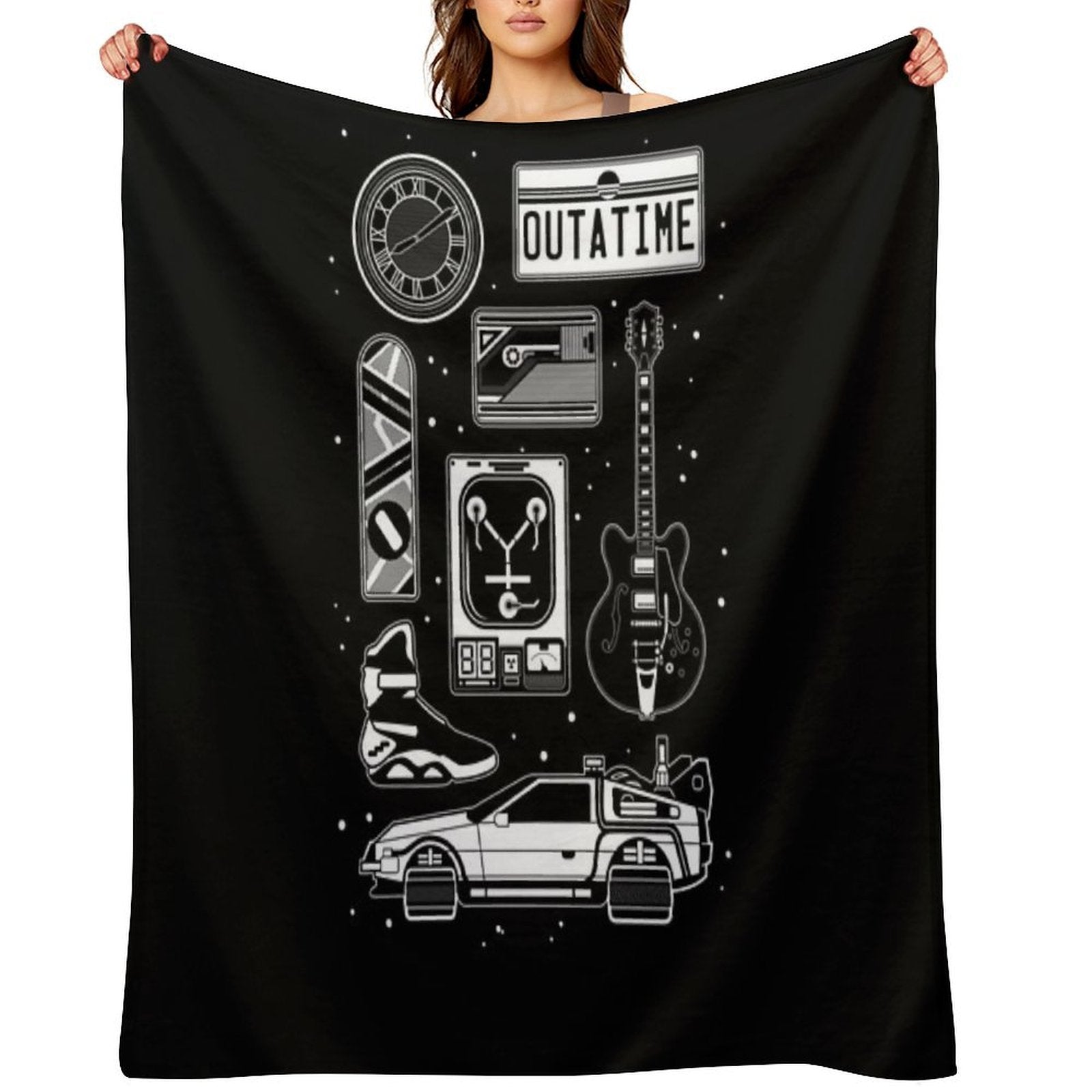 BTTF Icon Set Anti-pilling Throw Blanket