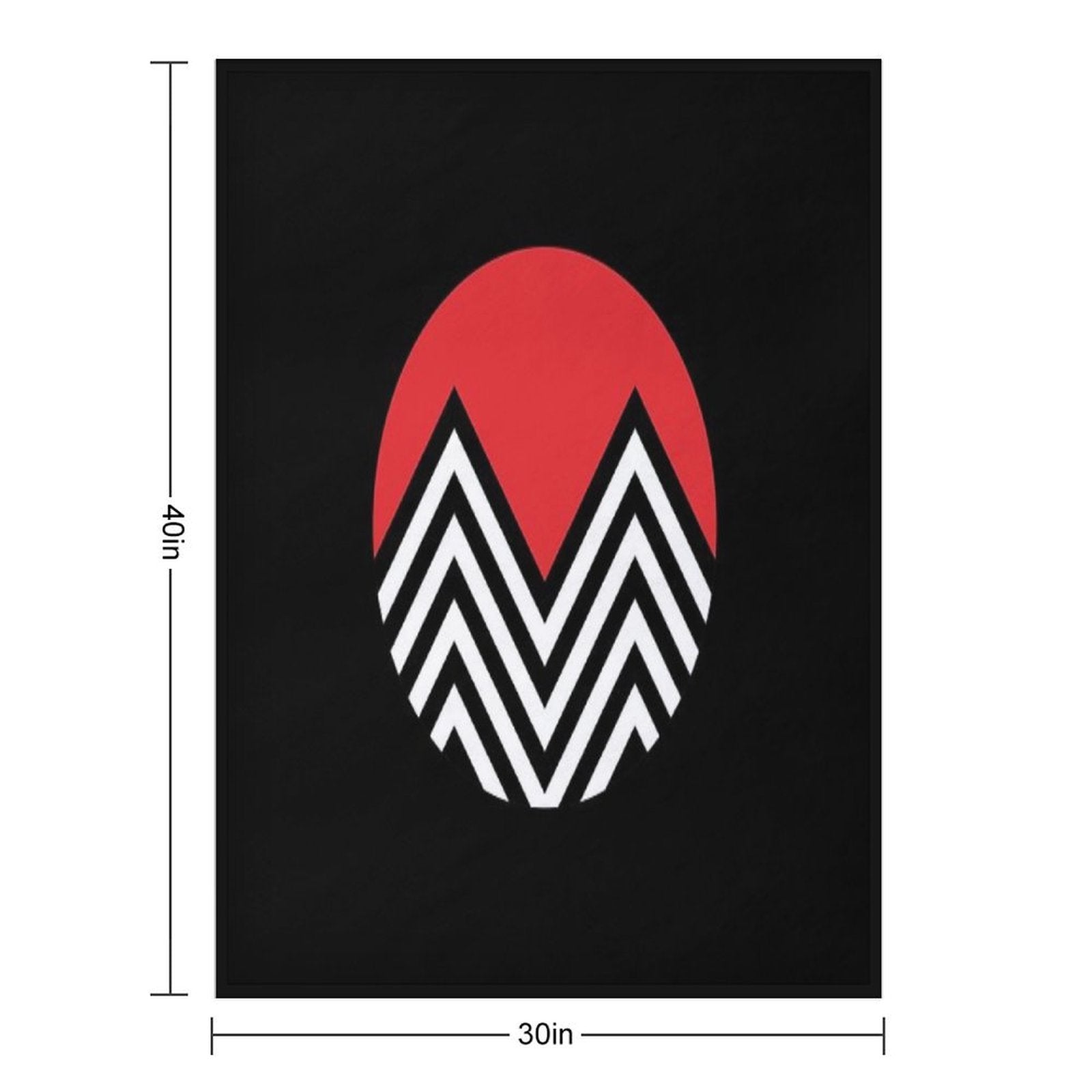 Black Lodge Lightweight Throw Blanket