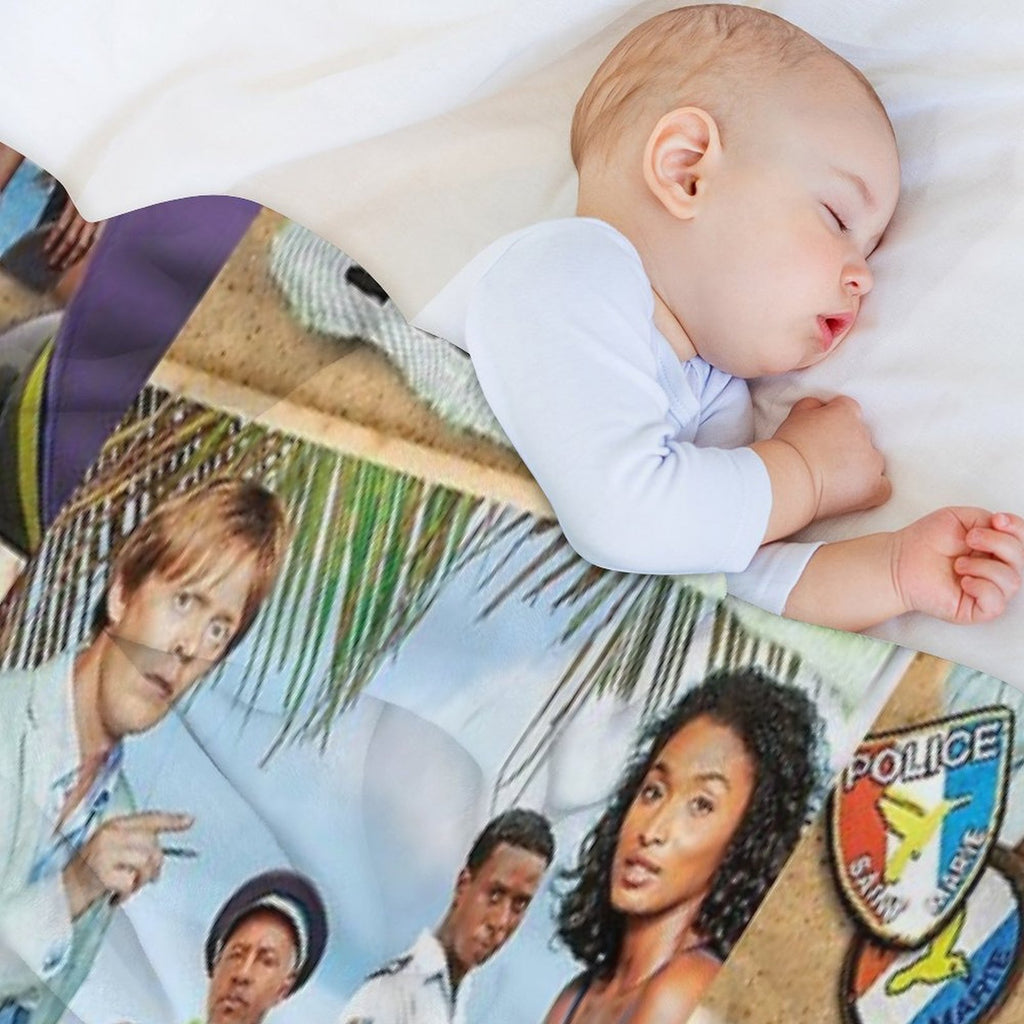 BBC Death in Paradise Plush Throw Blanket