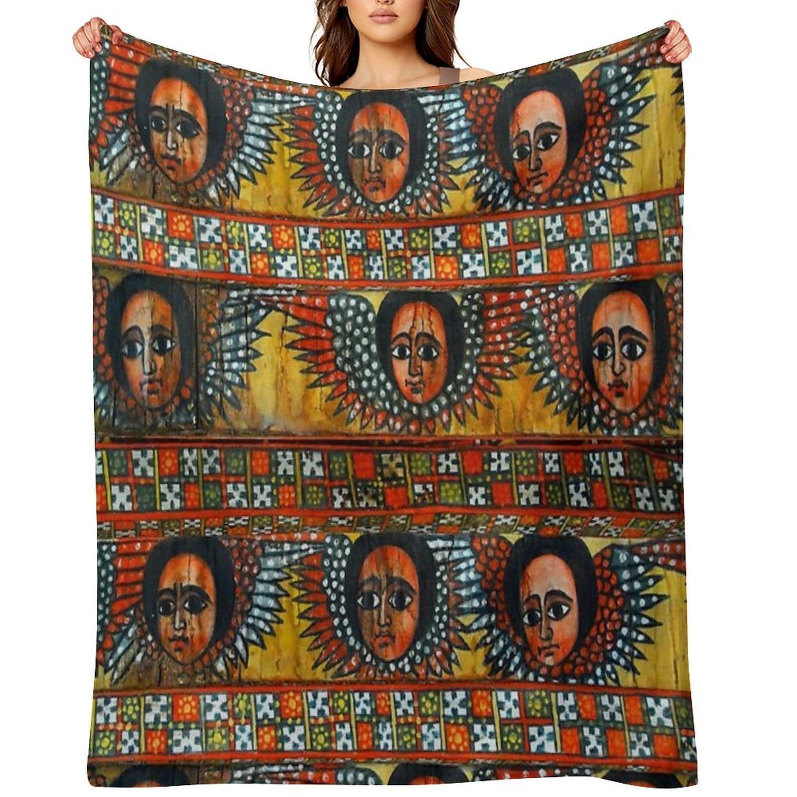 Ethiopian ሐበሻ Anti-pilling Throw Blanket