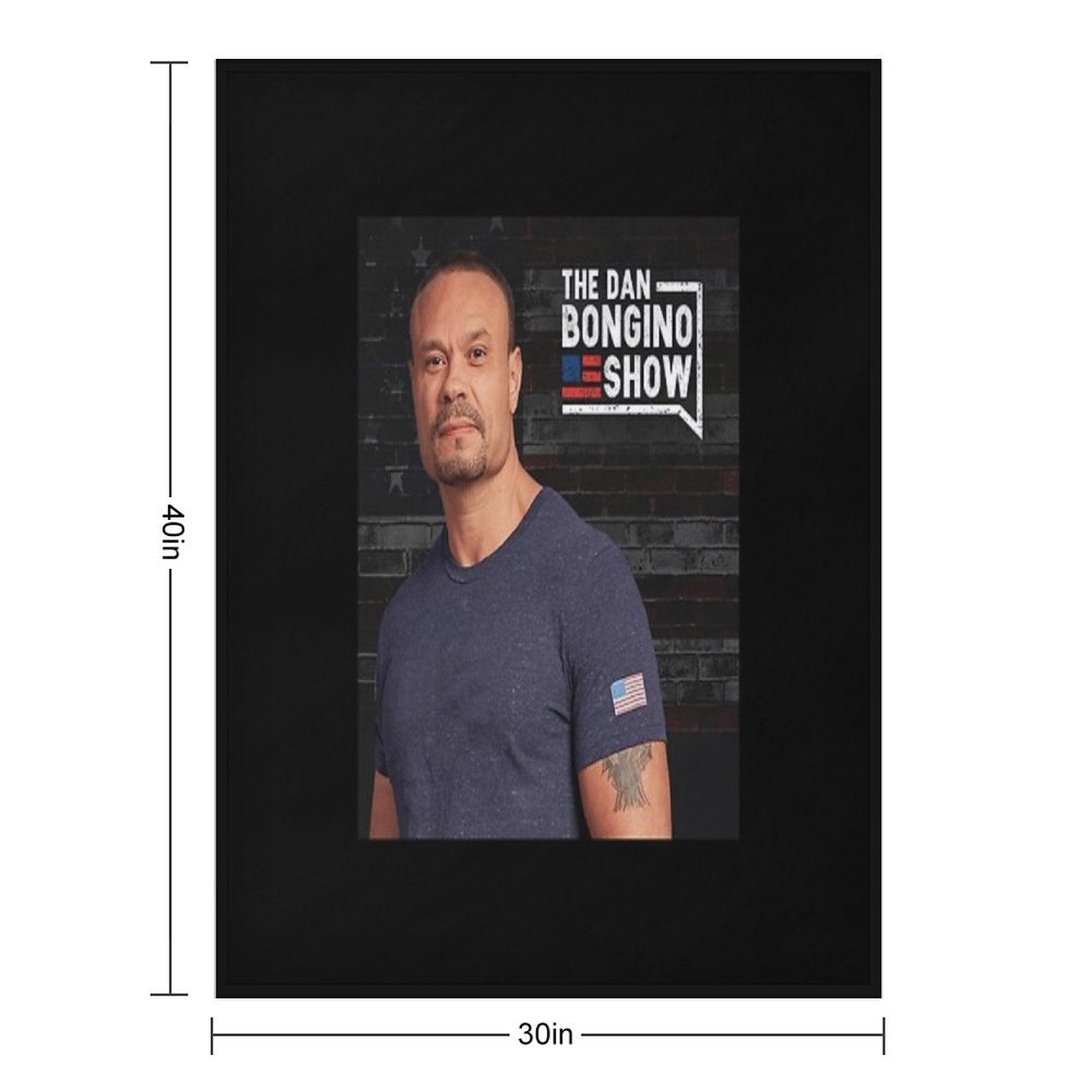 The Dan Bongino Show Easy Care Throw Blanket