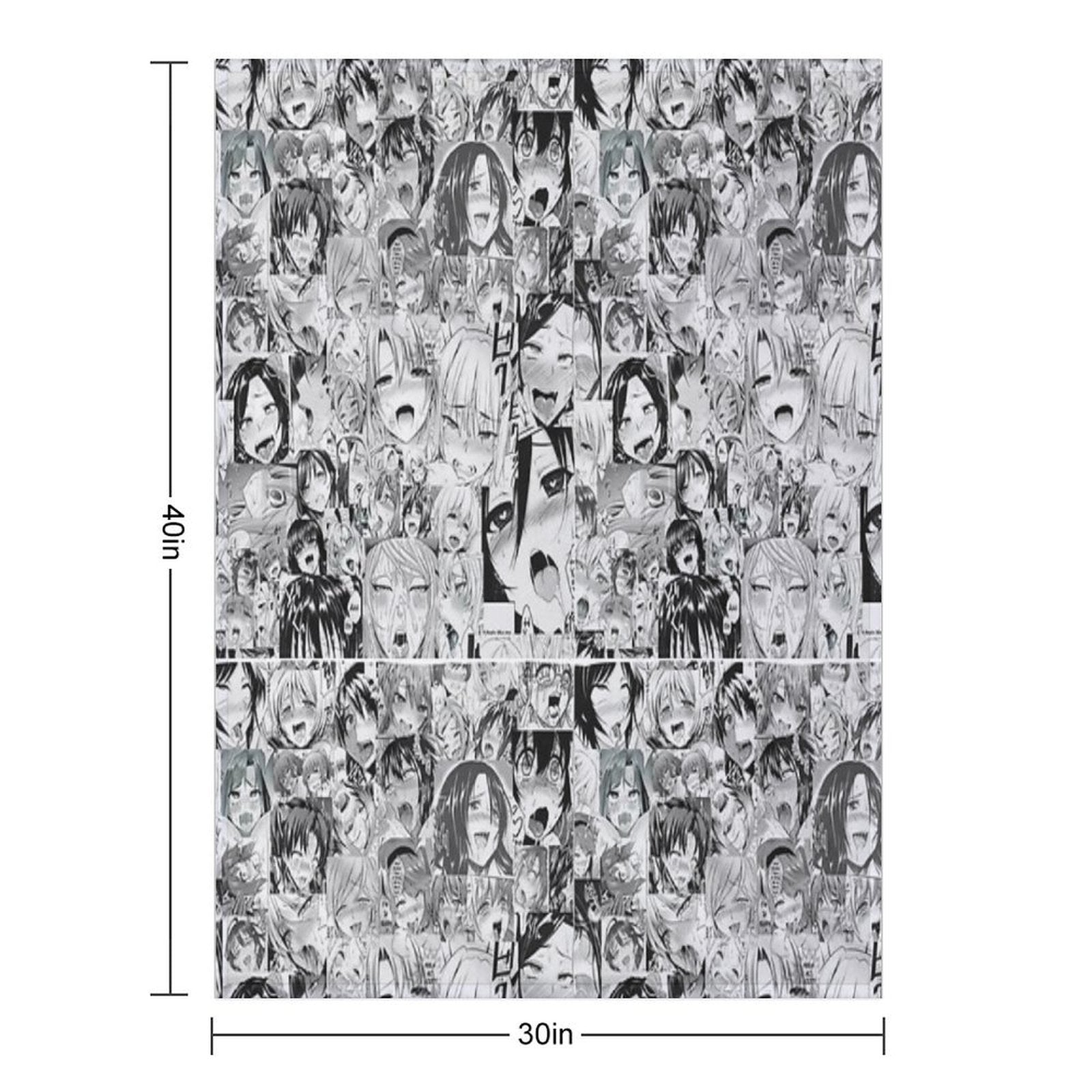 Aygo Hentai Anime Face Plush Throw Blanket