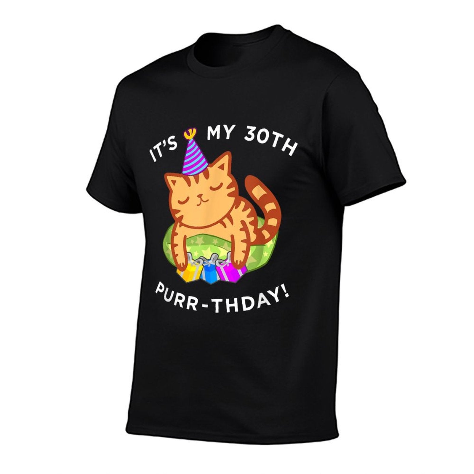 Fun 3oth Birthday Cat, My 3oth Purrthday Kitten  Wrinkle-resistant T-Shirt