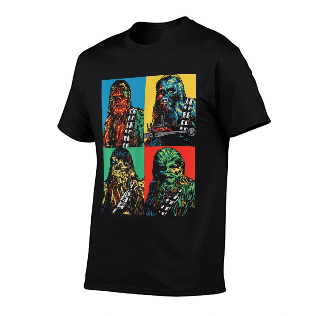Star Wars Chewbacca Colorful Panel Portrait  Stretchy T-Shirt