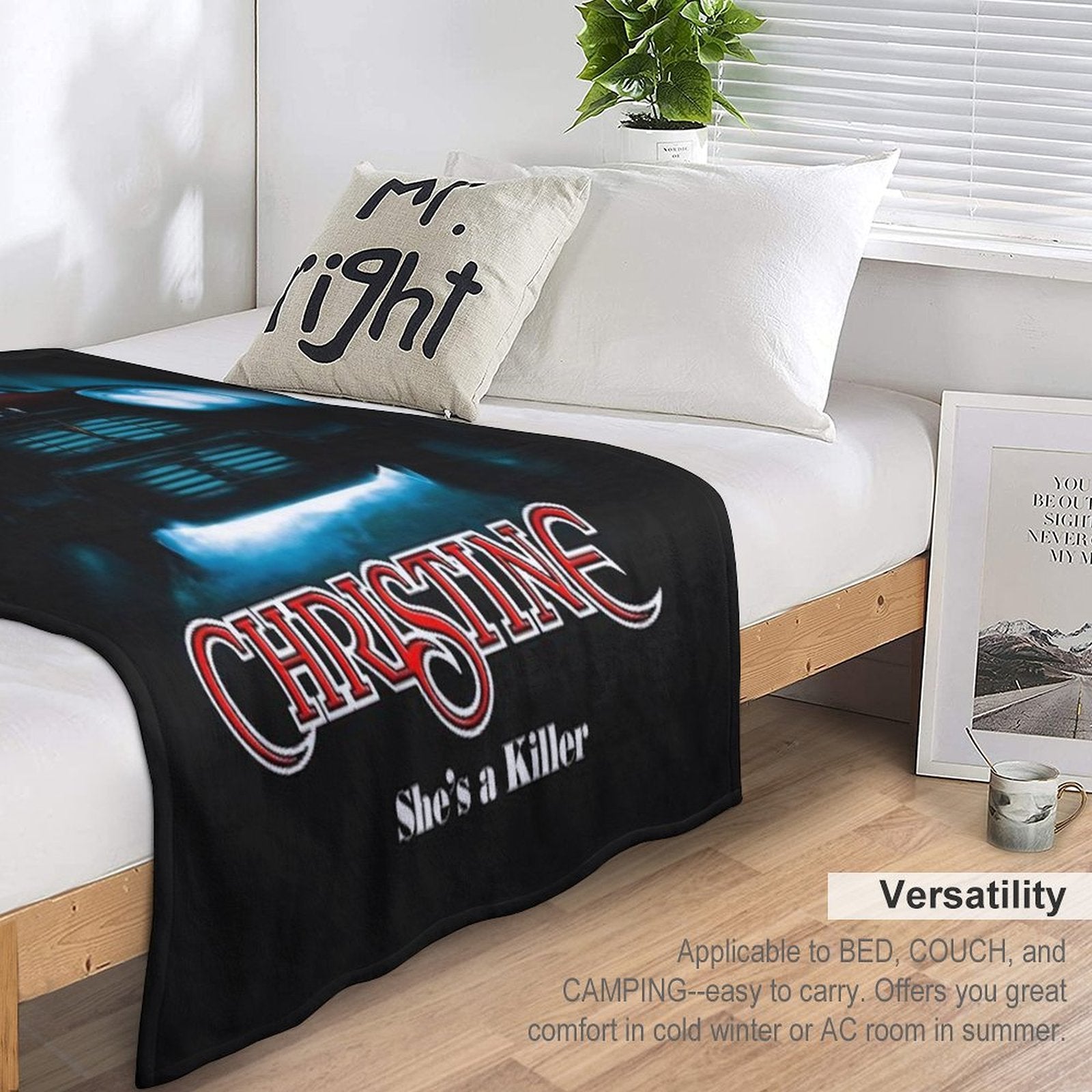Movie Car Christine And Steven Spielberg Shrink-resistant Throw Blanket