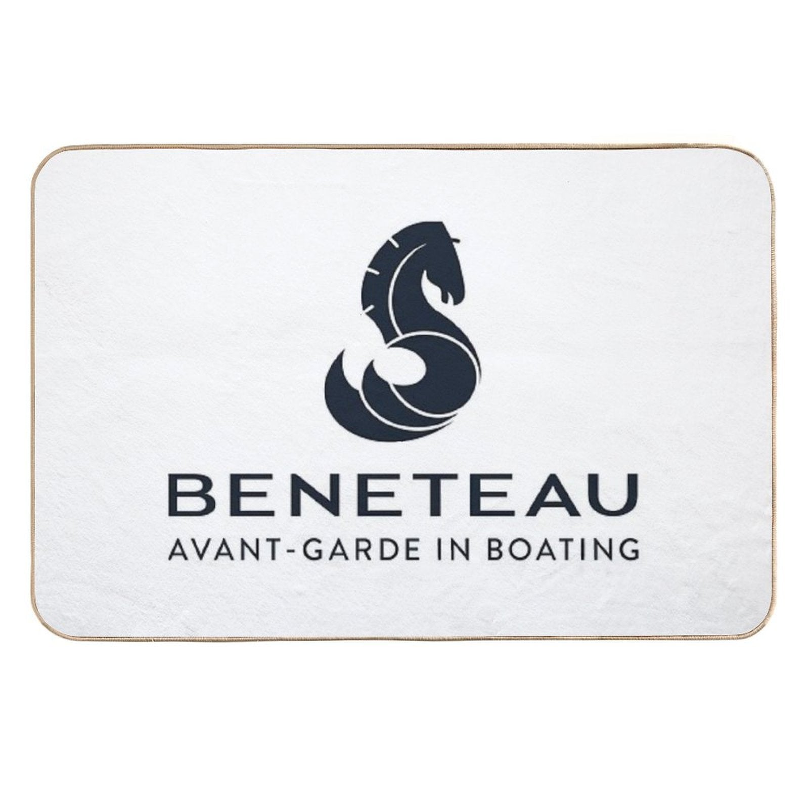 Beneteau Yachts Logo Fishing Boats  Repositionable Bath Mat