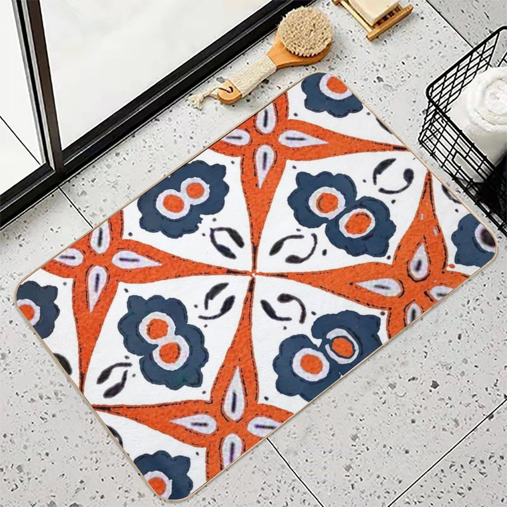 Colorful Moroccan Kilim  Boho Pillows Design  Multi-Purpose Bath Mat
