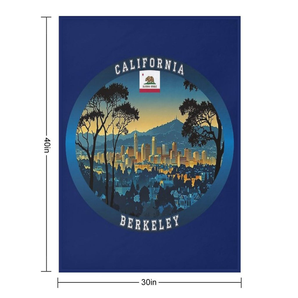 Berkeley California Travel Eco-conscious Throw Blanket