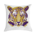 Tiger Full Face Soft Durable Construction Throw Pillow