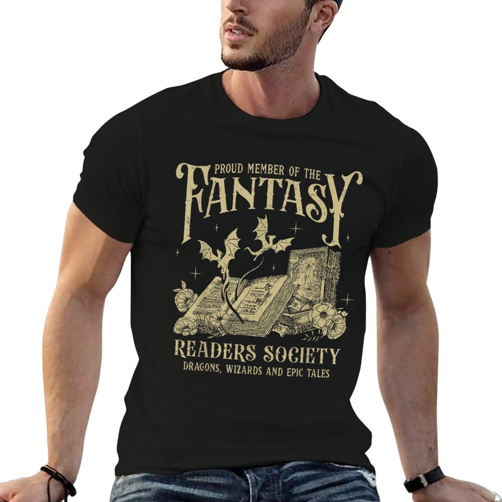 Fantasy Romance Proud Member Of The Fantasy Readers Society  Quick-drying T-Shirt