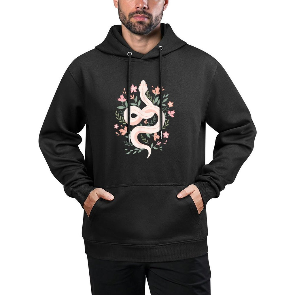 Aesthetic Graphics Mystical Snake Flower Pastel Goth Moisture-Wicking Hoodie