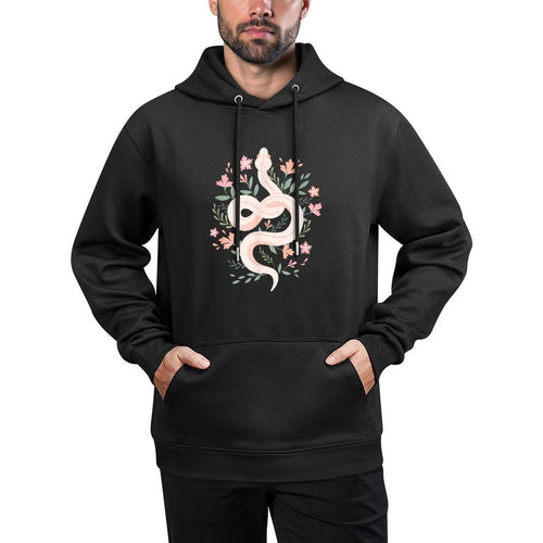 Aesthetic Graphics Mystical Snake Flower Pastel Goth Moisture-Wicking Hoodie