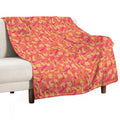 Watercolor Painted Flowers with Diagonal Accents – My Garden, My Rules, My Bloom Anti-pilling Throw Blanket