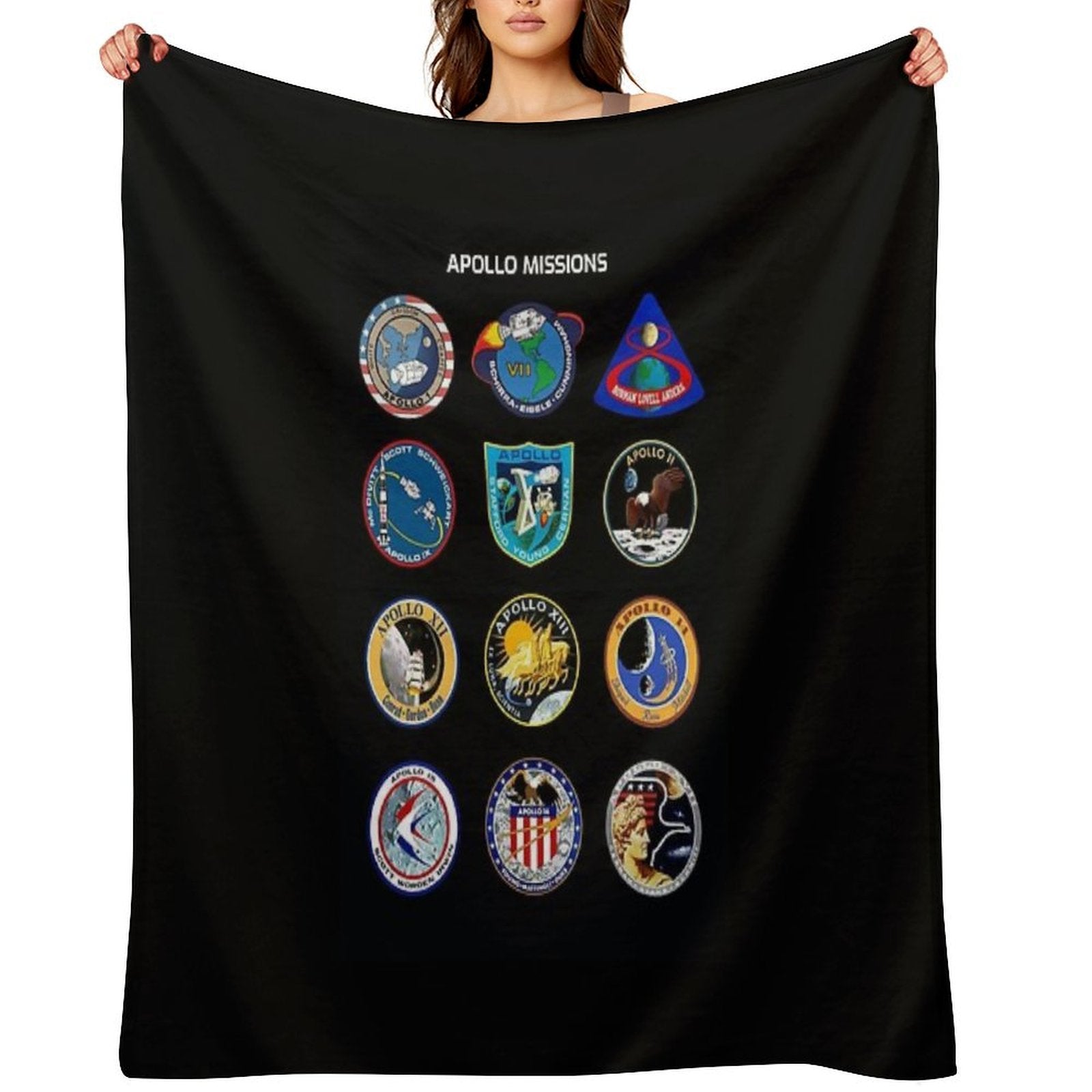 The Apollo Missions Nasa Astronomy Space Multi-functional Throw Blanket