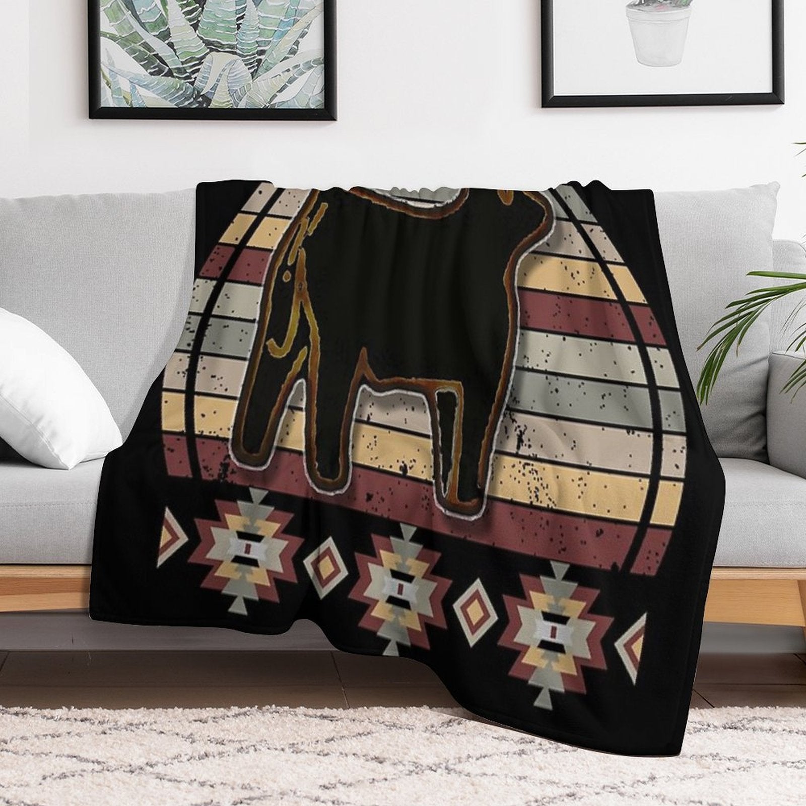 Livestock Show Steers - Market Steer Anti-pilling Throw Blanket