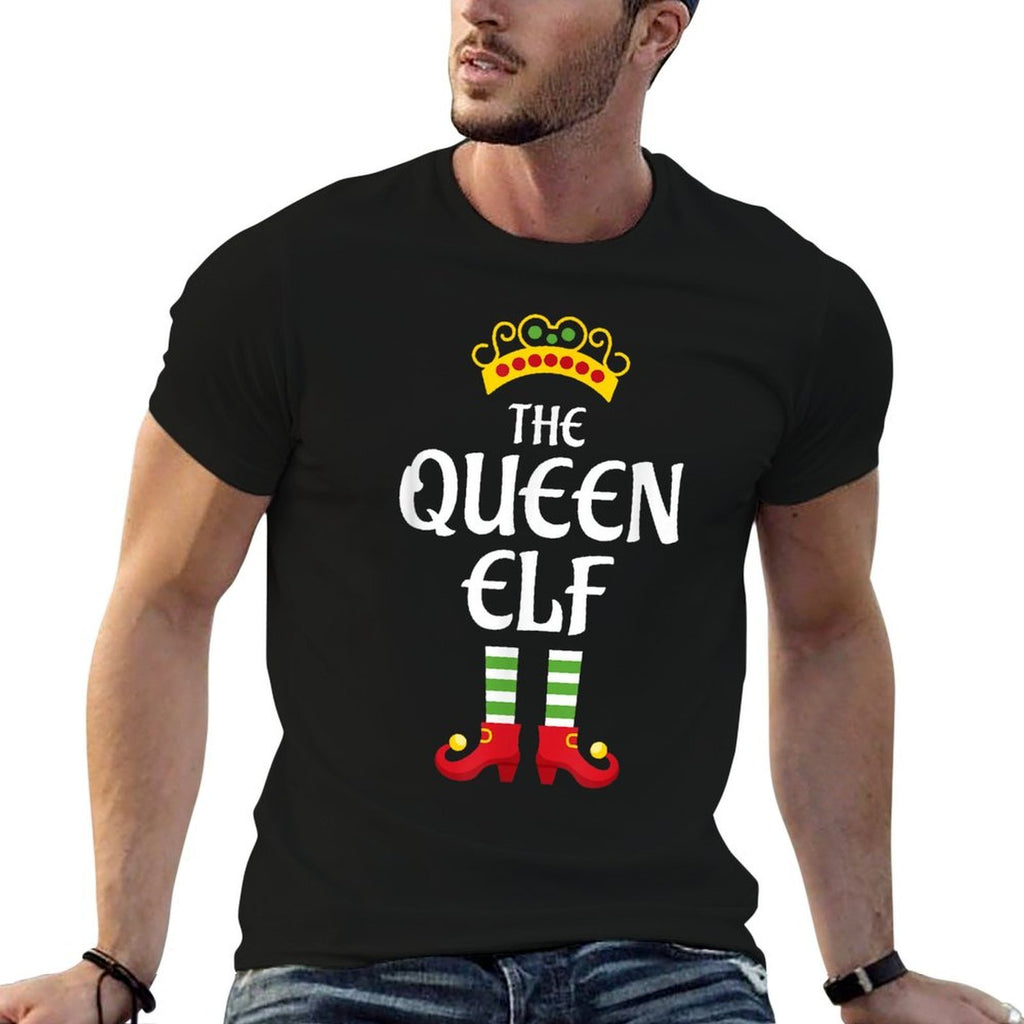 Queen Elf Family Matching Group Christmas  Wrinkle-resistant T-Shirt