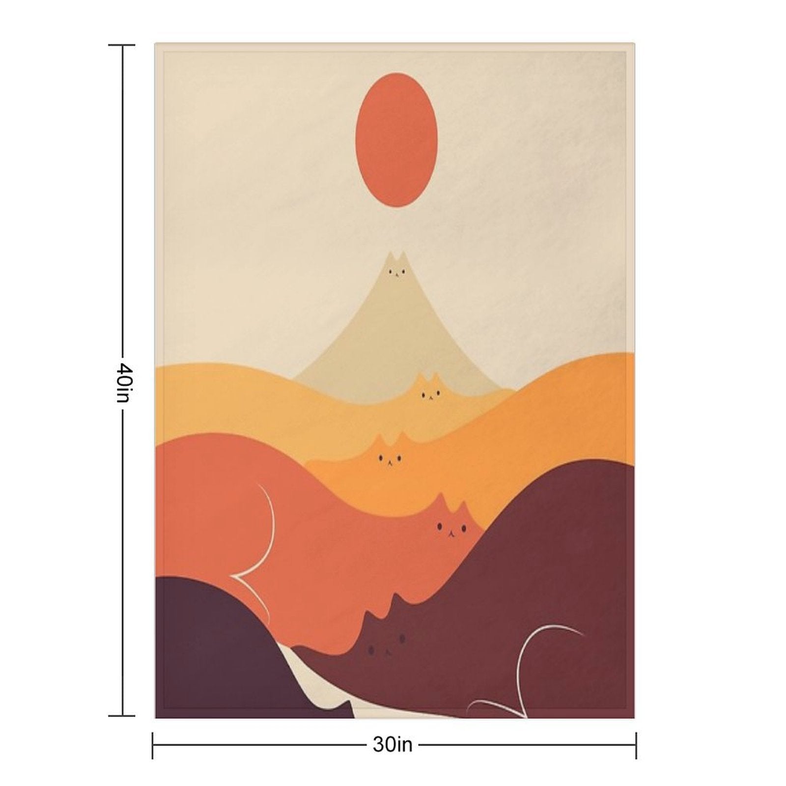 Cat Landscape 87 Lightweight Throw Blanket