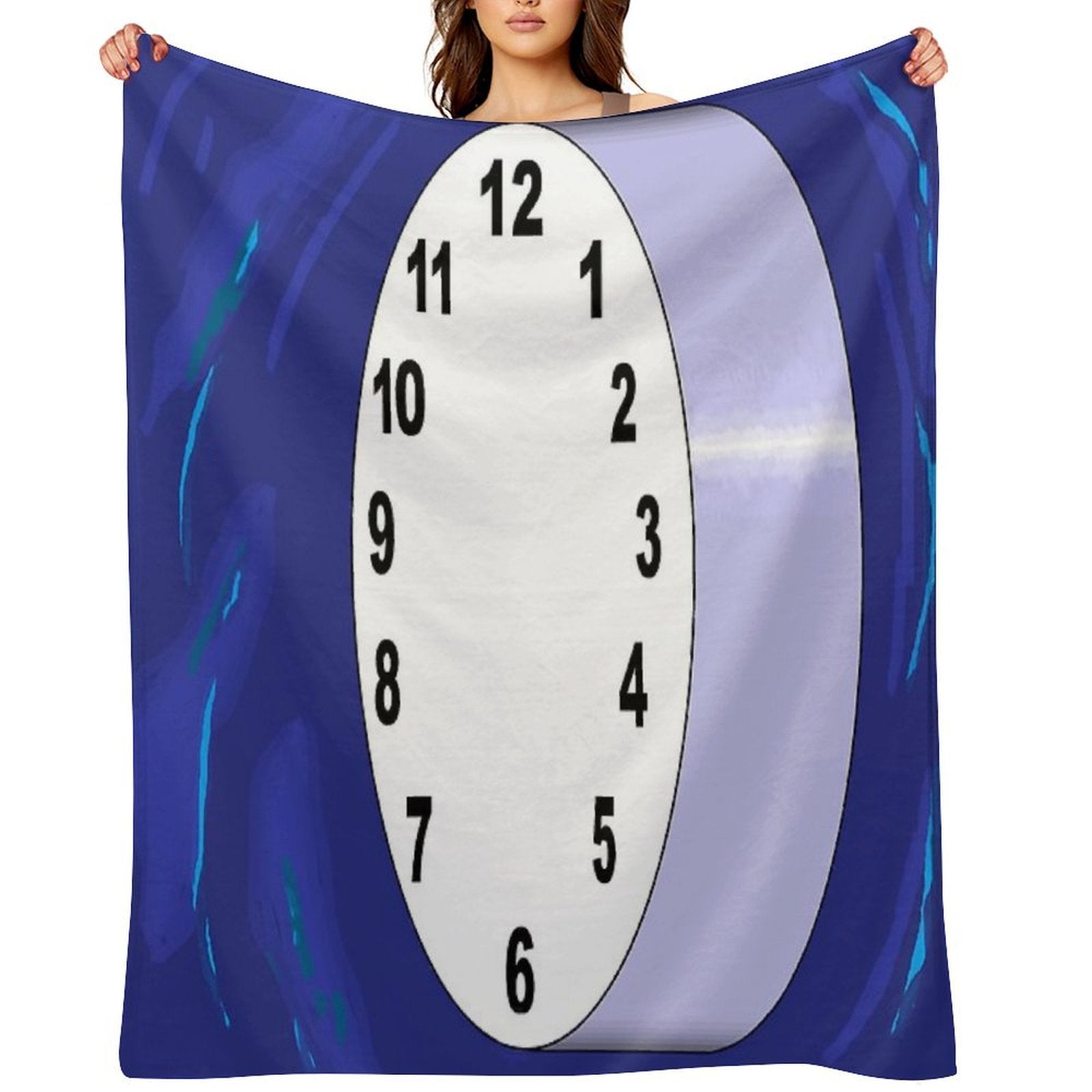 The Sideview Clock Eco-conscious Throw Blanket