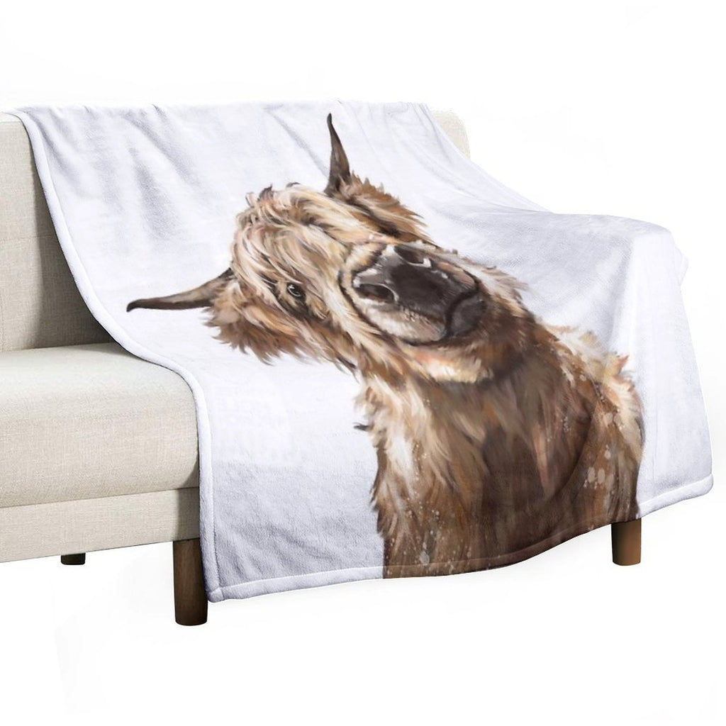 Highland Cow Versatility Throw Blanket