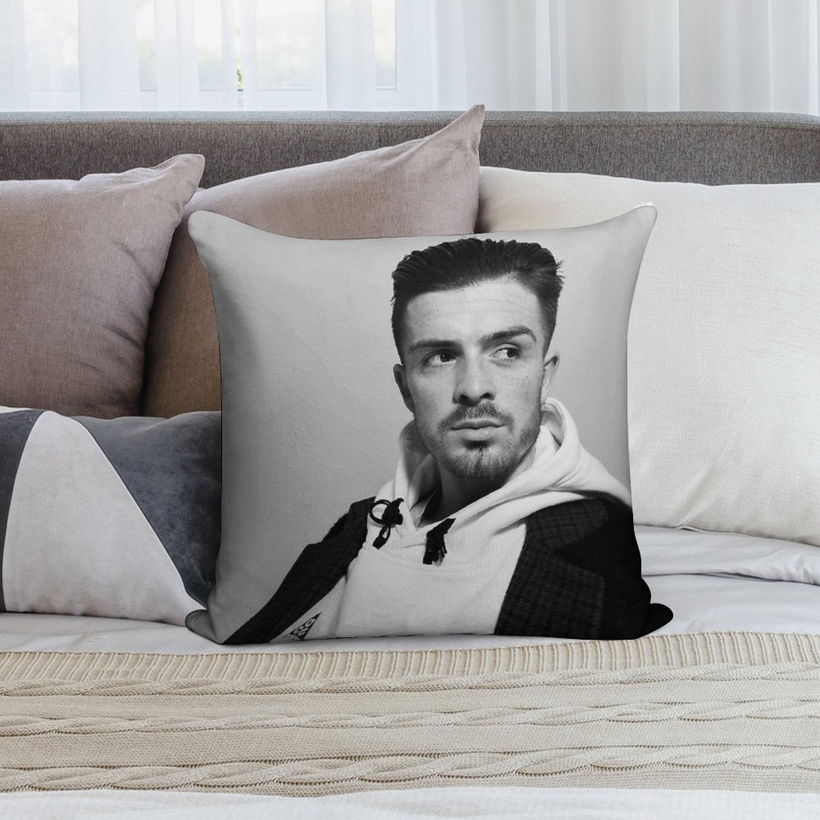 Jack G Soft Fade-Resistant Throw Pillow