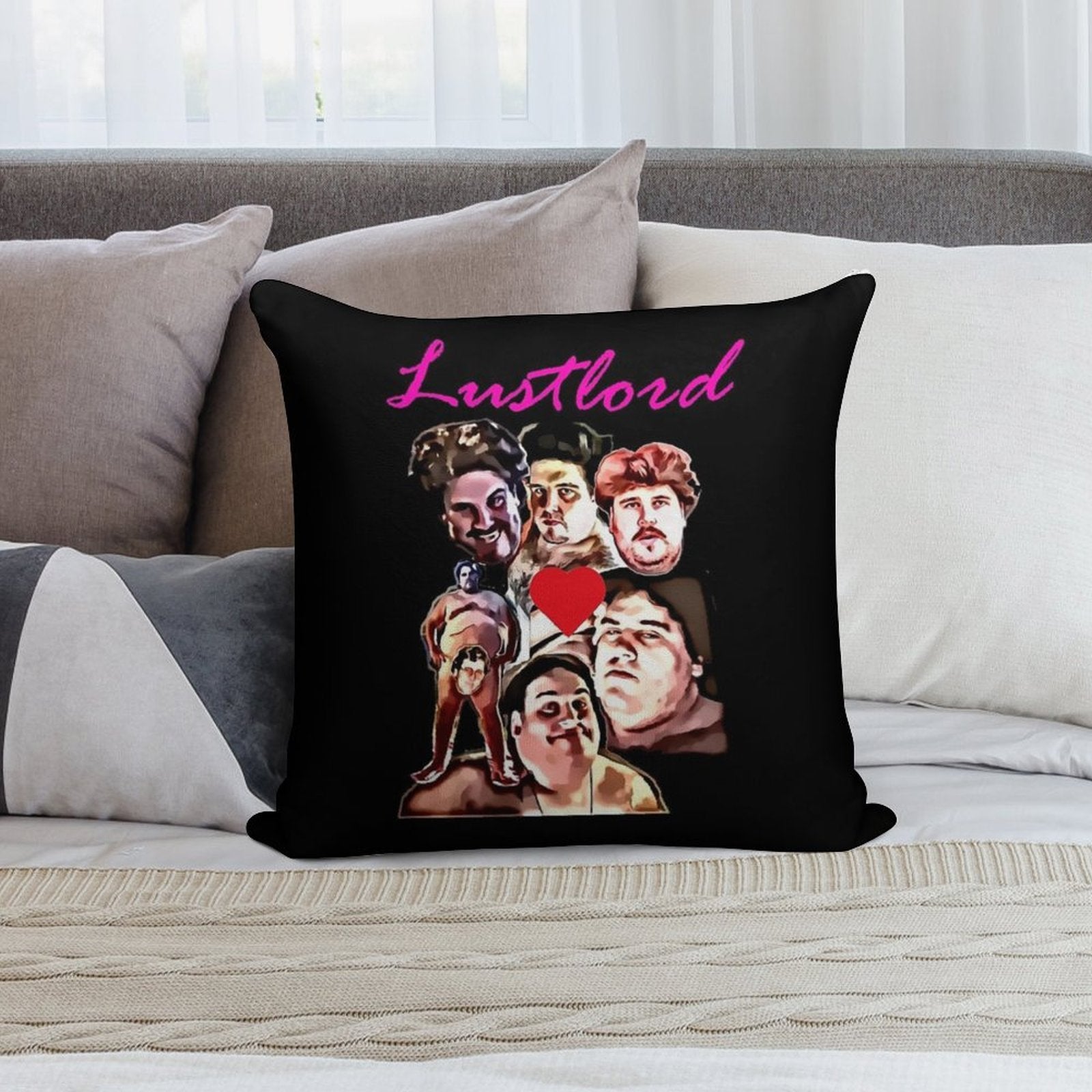 Lustlord Design Soft Multiple Sizes Throw Pillow